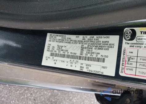 2011 Ford Fiesta Se z USA, uszkodzony, nr VIN 3FADP4BJ9BM115583